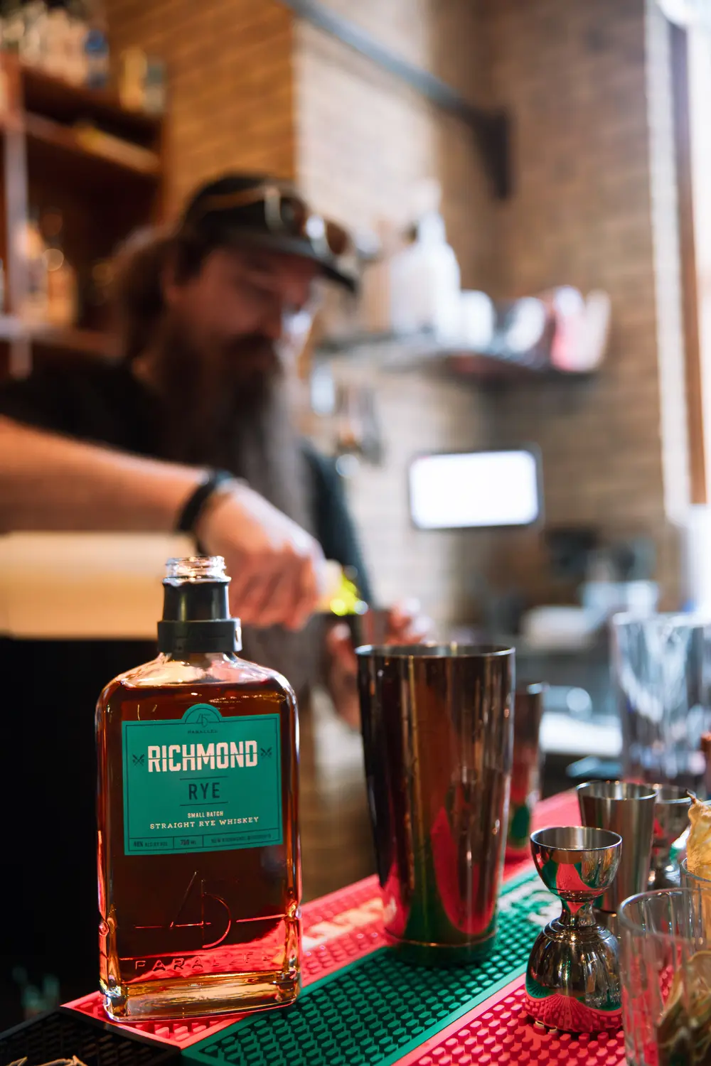 The Bridge Cocktail Room, serving 45th Parallel Richmond Rye in a Paper Plane cocktail.