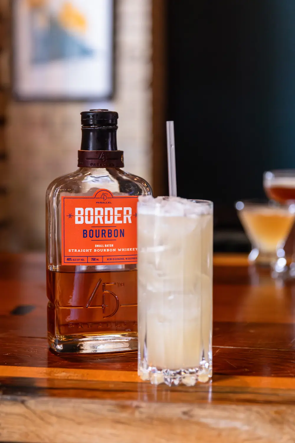The Bridge Cocktail Room, serving 45th Parallel Border Bourbon in a summer cocktail.