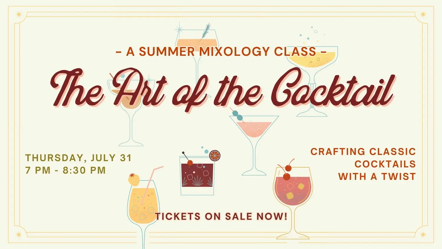 The Art of the Cocktail: Summer Edition at 45th Parallel Distillery