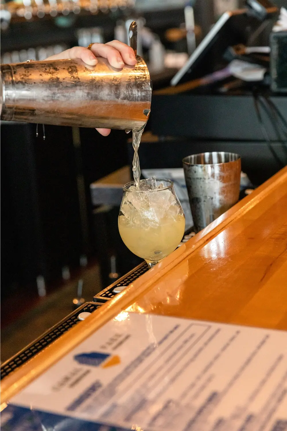 Canal Park Brewing Company in Duluth Minnesota serving 45th Parallel Limoncello in the Golden Hour cocktail.