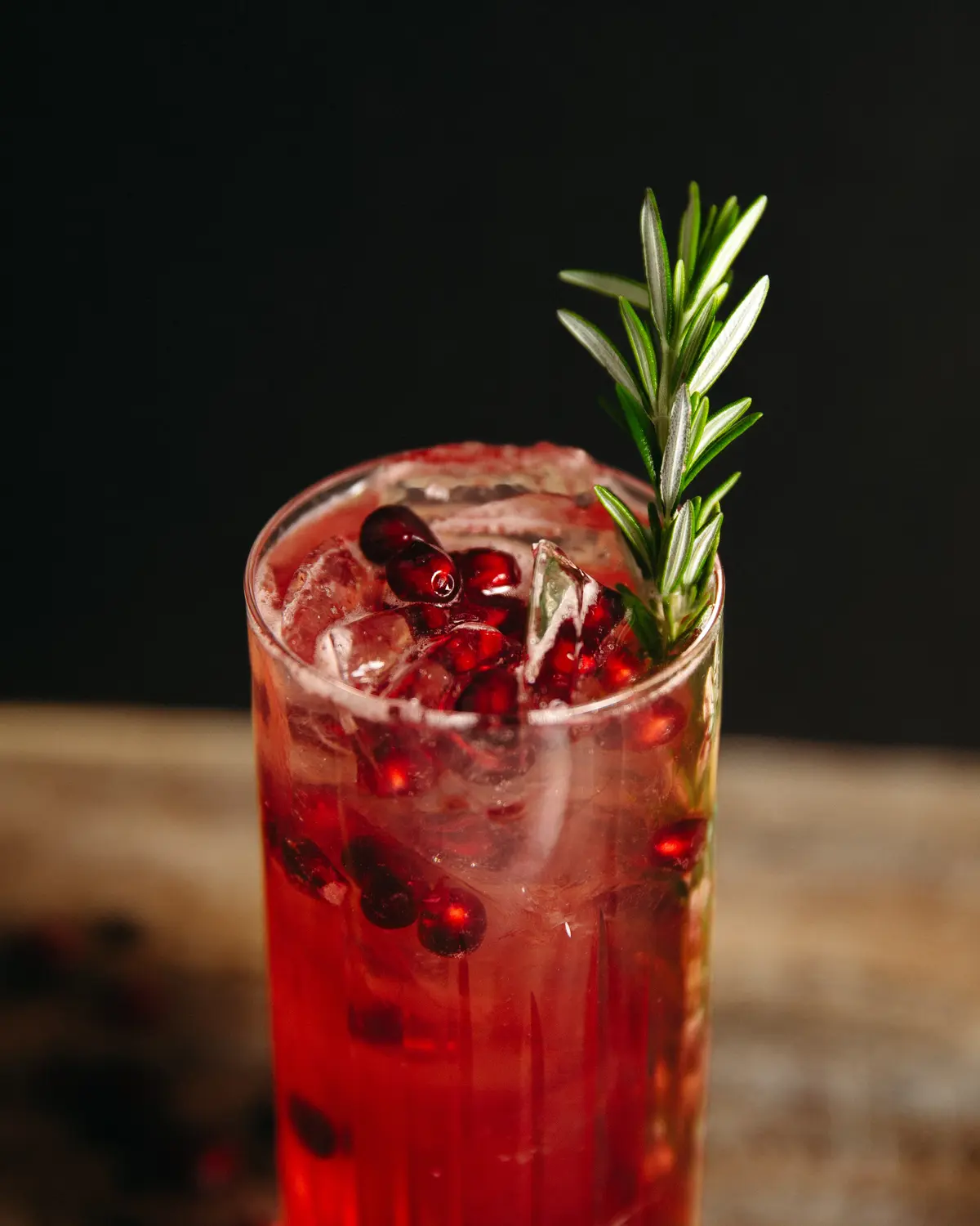 Pomegranate Gin Fizz with 45th Parallel Barrel-Aged Gin