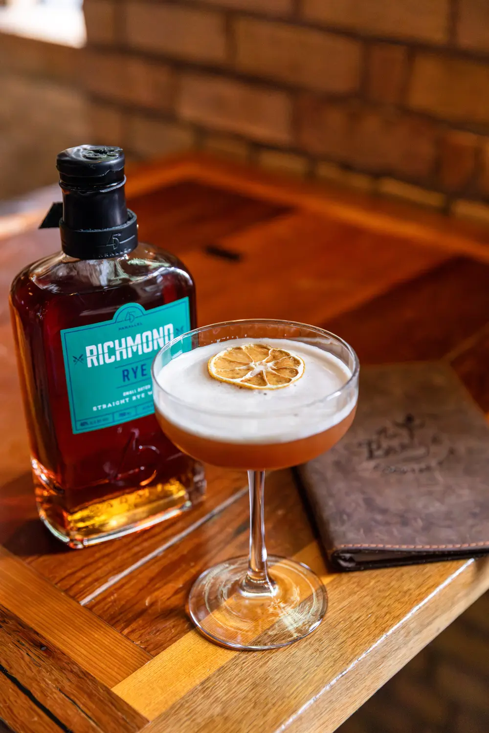 The Bridge Cocktail Room, serving 45th Parallel Richmond Rye in a Paper Plane cocktail.