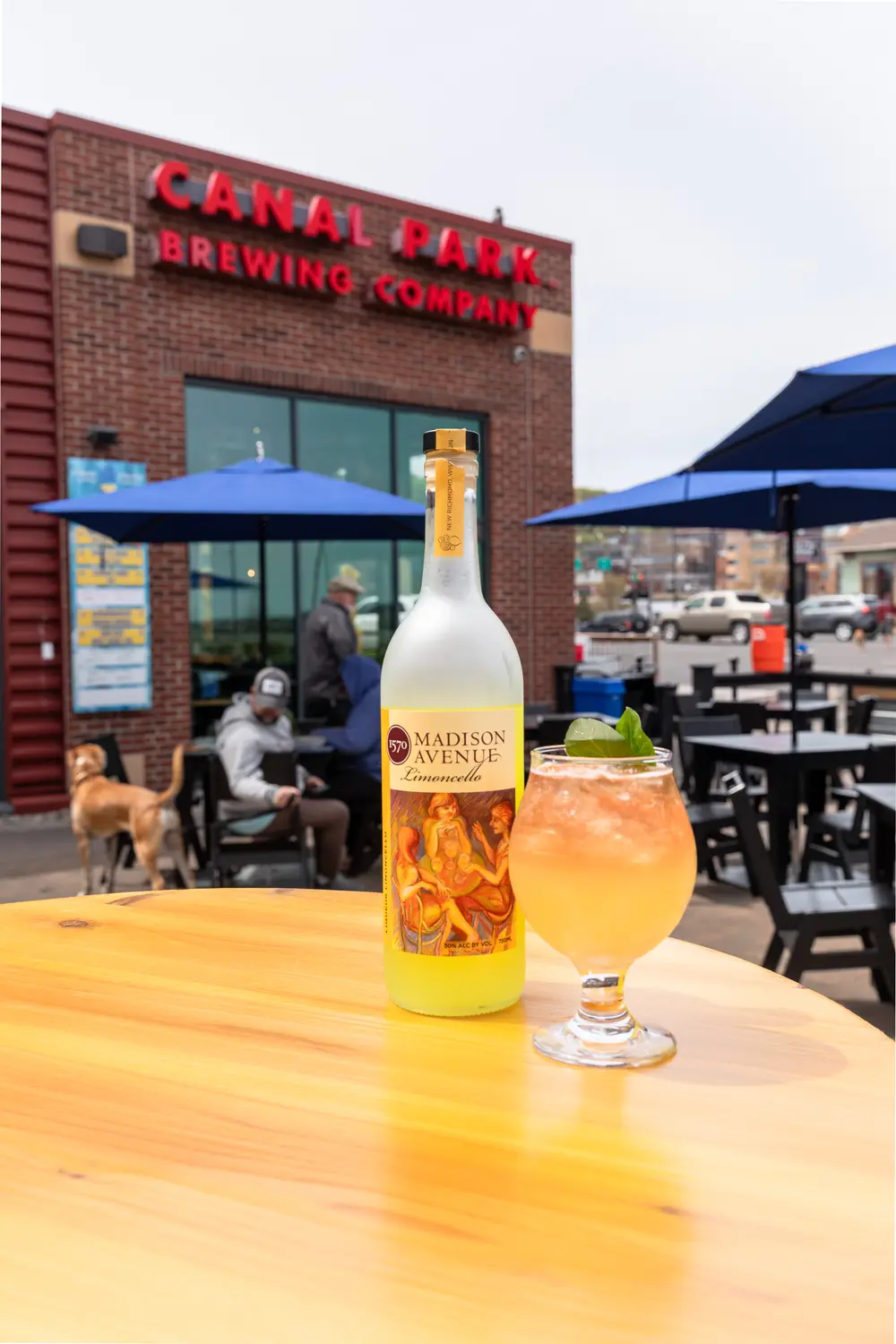 Canal Park Brewing Company in Duluth Minnesota serving 45th Parallel Limoncello in the Golden Hour cocktail.