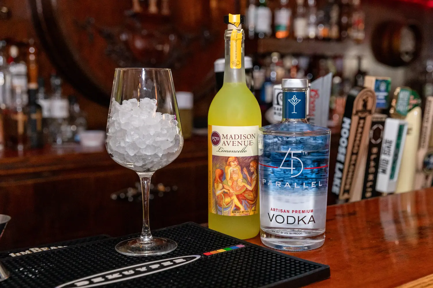 Pickwick in Duluth Minnesota serving 45th Parallel Vodka and Limoncello in a summer cocktail.