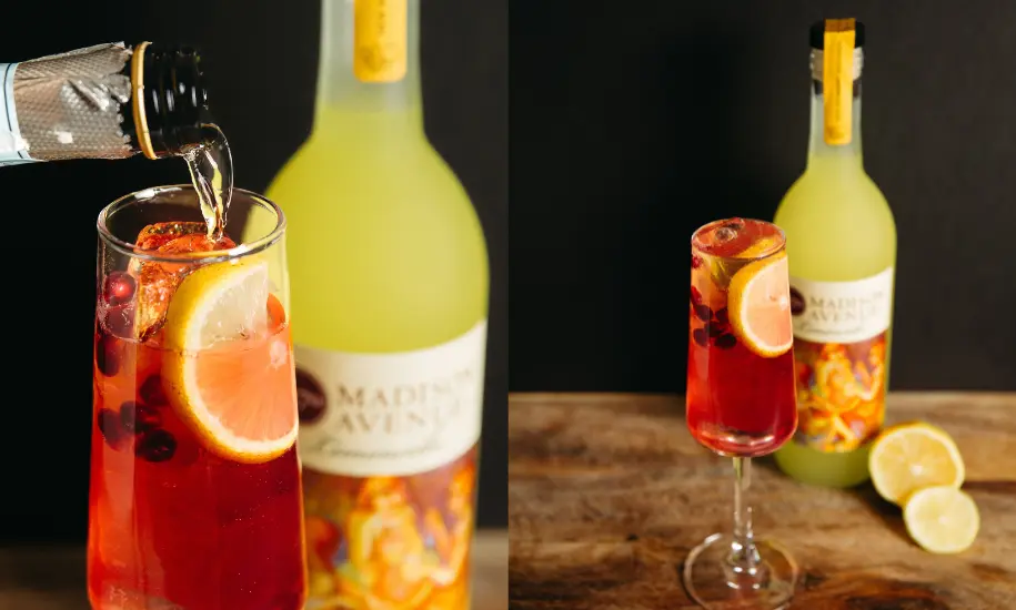 Pomegranate Limoncello Spritz